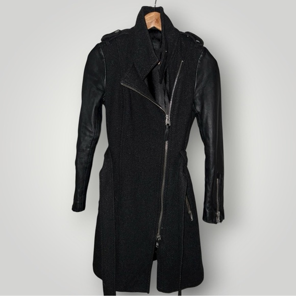 Mackage Jackets & Blazers - Mackage Women’s Wool Coat with Leather Sleeves – Size XS